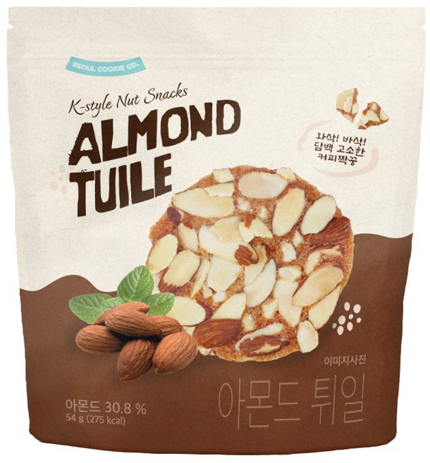 서울쿠키 아몬드 튀일, 1개, 54g