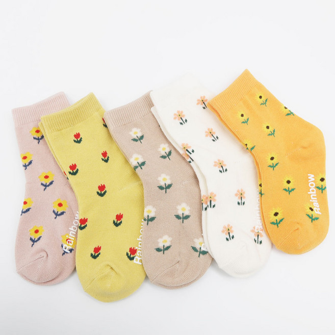 지앤 아동용 코코플라워 양말 5종 세트