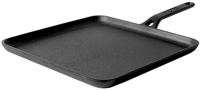 마이어코리아 인덕션 프리시즈닝 무쇠 주물 사각팬, 28cm, 1개
