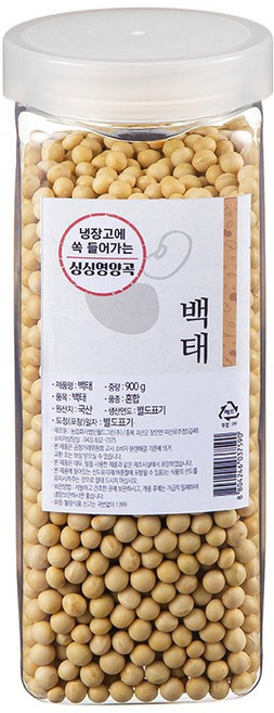 월드그린 싱싱영양통 백태, 900g, 1개