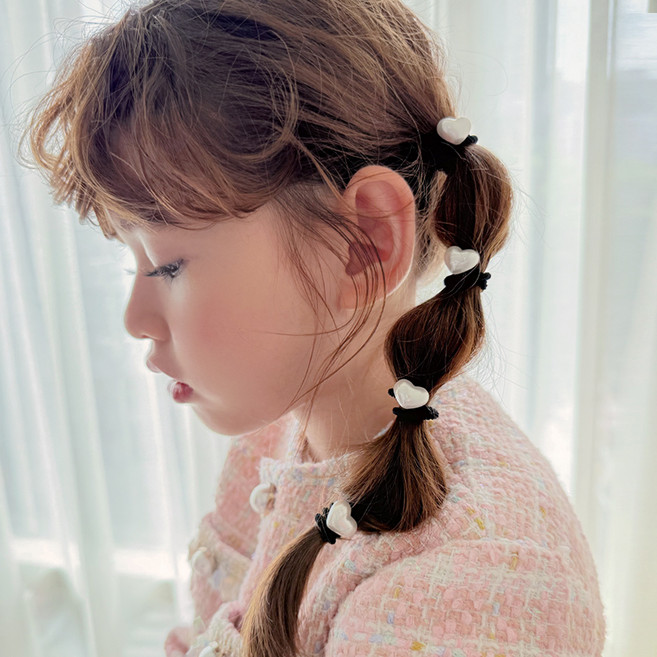 채니봉봉 데일리 하트펄 헤어끈 6p