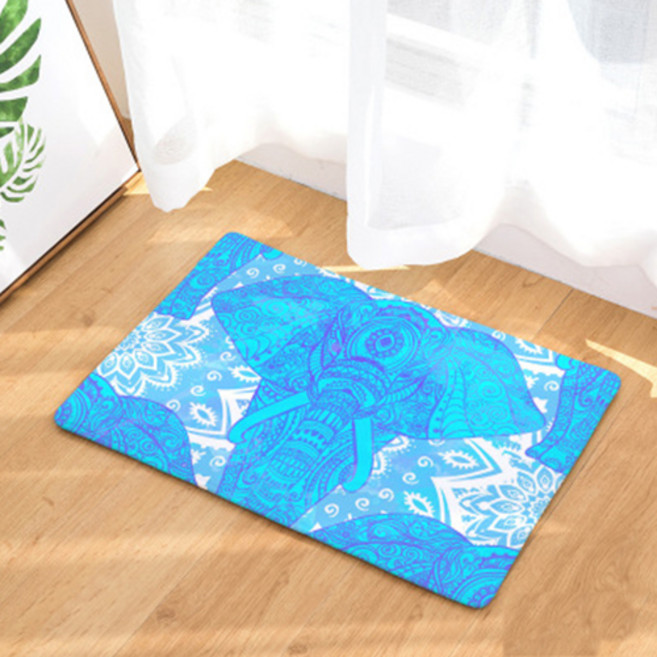 지혜와 부의 신 가네샤 코끼리 입구 바닥매트 발매트, D2271-09