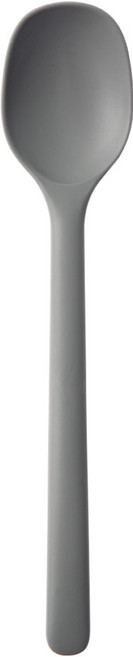 이지실리 스퀘어 실리콘 어린이 디저트 스푼, 딥그레이, 1개