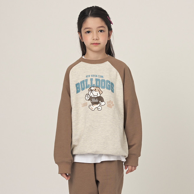 예일키즈 주니어용 핸섬댄 빅로고 맨투맨 YJCTMTE33351