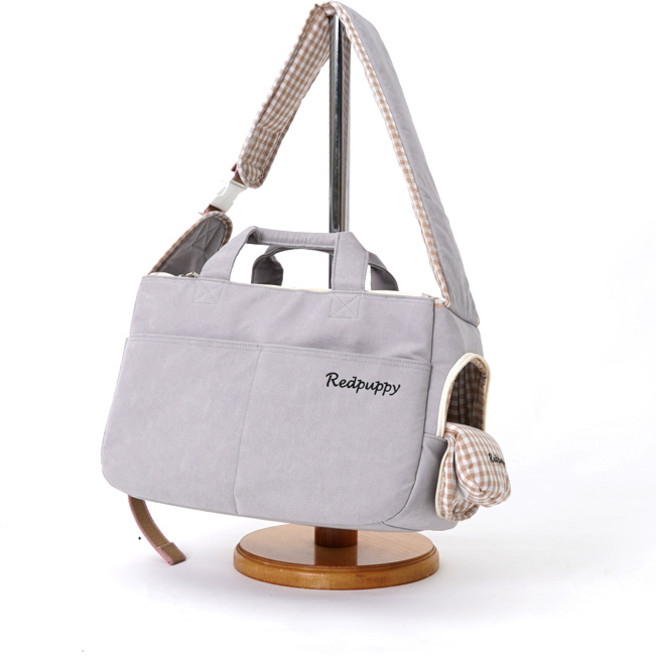 레드퍼피 반려동물 페이드 슬링백, 그레이, 1개