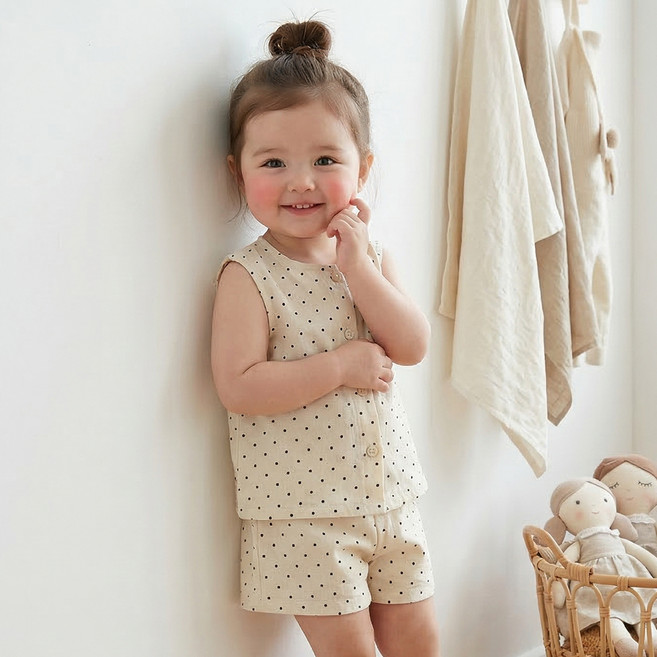 C 모노패턴 나시 세트