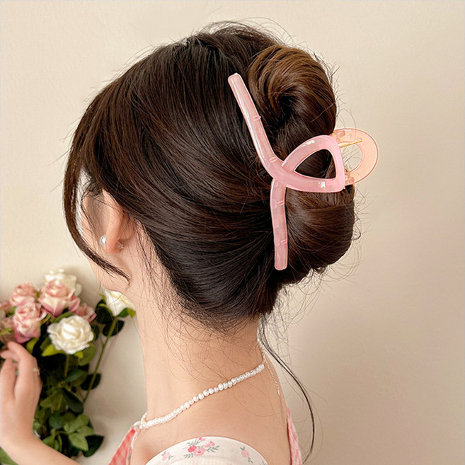 걸핀스 빅사이즈 시럽 꼬임 베이직 집게핀 13cm 1015