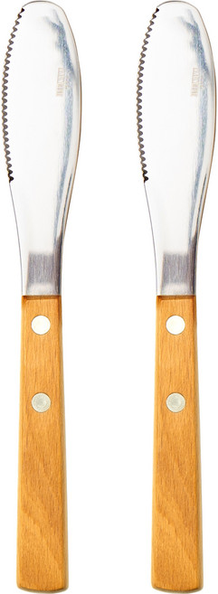라온누리 내츄럴 우드 디너나이프, 비취, 2개