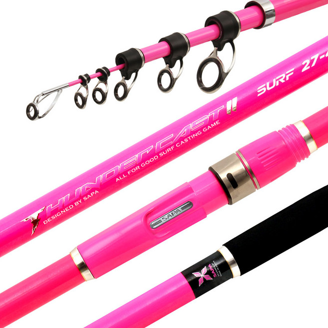 싸파 썬더캐스트 2 에디션 낚시대 27-450p, 핑크