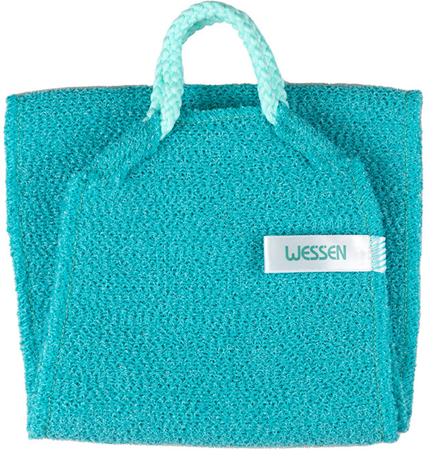 웨신 뱀부 손잡이 롱 샤워타올, 민트, 1개입, 1개