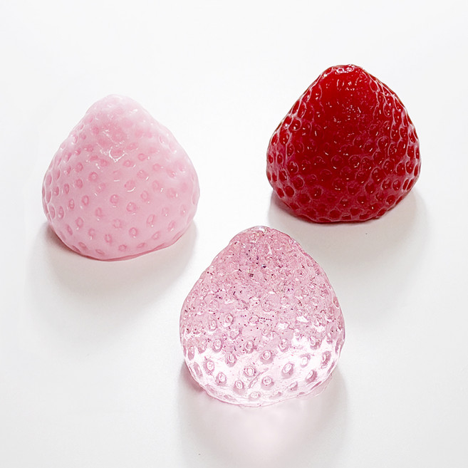 모던앳 대왕 딸기 말랑이 스퀴시 3종 세트, 혼합색상, 1세트
