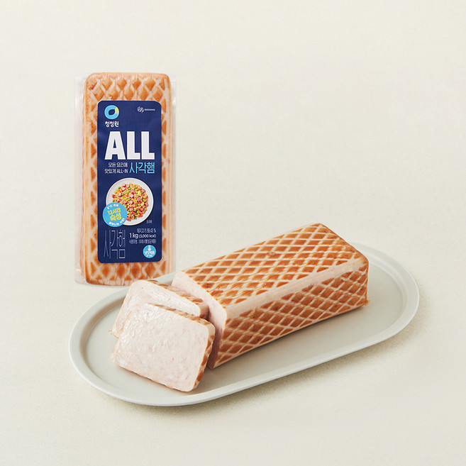 대상 청정원 ALL 사각햄, 1kg, 1개