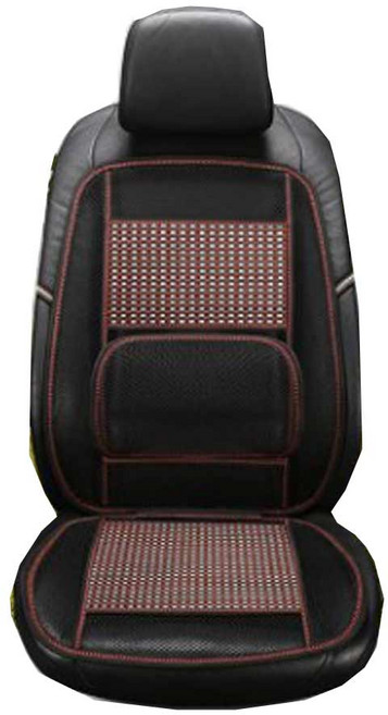 로아카 자동차 통풍 허리받침 쿨링시트, 레드, 1개