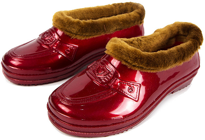 키엘노엘 여성용 라임 방한 털고무신