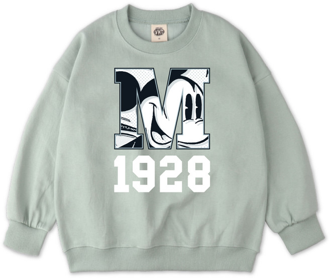 벤힛 아동용 디즈니 미키 오버핏 특양면 맨투맨 DNMKOT2006F