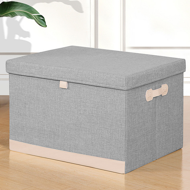 올하이 대형 접이식 보관 박스, 06그레이배색, 60L, 1개