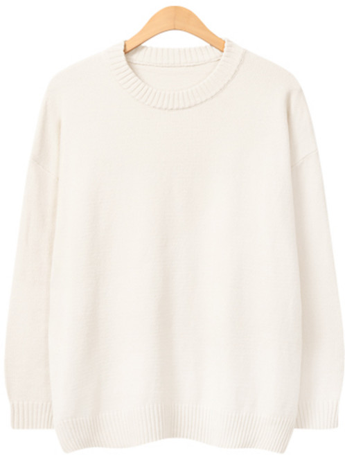 레이먼 남성용 필펜 루즈핏 라운드 데일리 니트