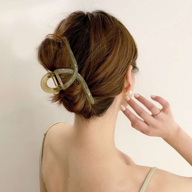 걸핀스 빅사이즈 시럽 꼬임 베이직 집게핀 13cm 1015