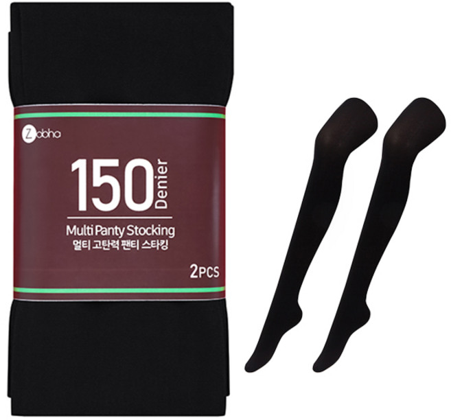 조브하 국내산 고탄력 팬티스타킹 150D유발 2p