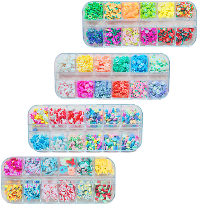 아가플러스 토핑 파츠 12p 35g x 4종 세트, 혼합색상, 1세트