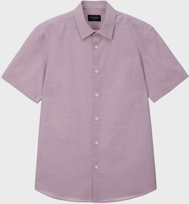 마인드브릿지 남성용 솔리드 라이크 반팔 드레스셔츠 세미 MXDS31N1