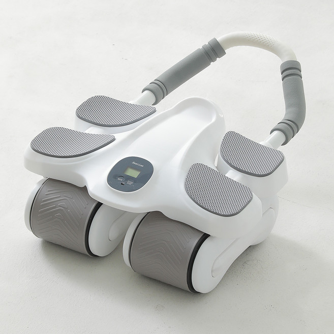 숀리 AB슬라이드 플랭크 맥스 + 무릎 패드 세트, SL-TR09, 화이트