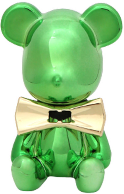 도그독 차량용 방향제 레인보우 크롬베어 그린, 1개, 블랙체리