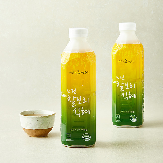 서정쿠킹 느린 찰보리 식혜, 2개, 1L