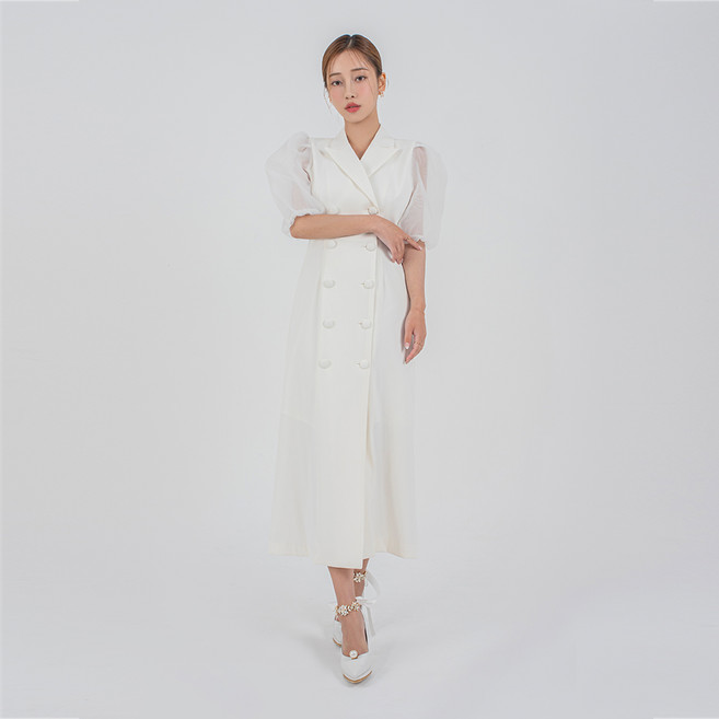 lilydress Angela 自助婚紗 泡泡袖 派對洋裝 LDS90