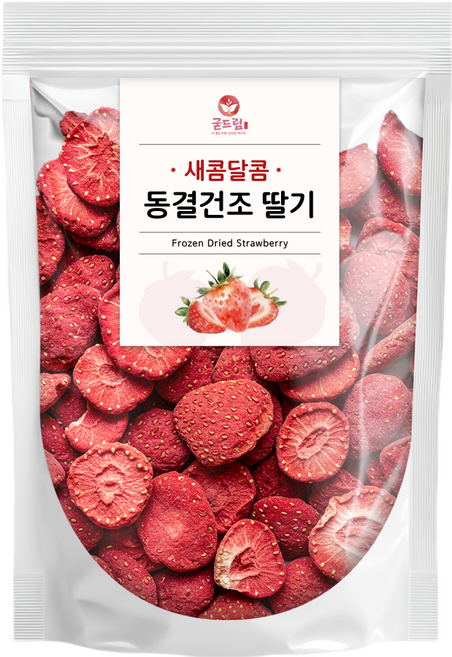 굳드림 동결건조 딸기, 1개, 200g