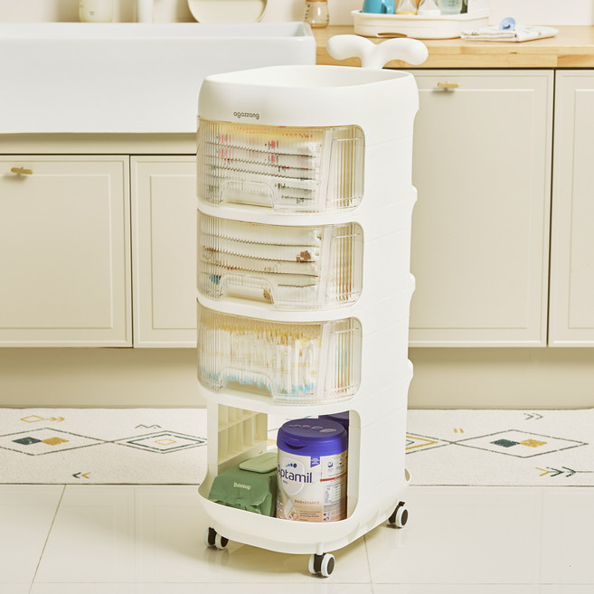 아가짱 아기 트롤리 기저귀 정리함 라이트, 혼합색상, 1개