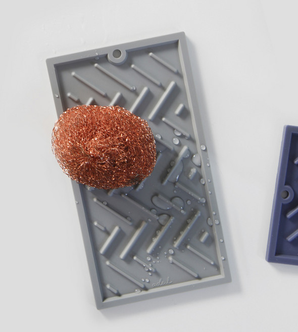 에이드엘 헤링본 실리콘 식기 건조매트 미니, 1단, 라이트그레이, 2개