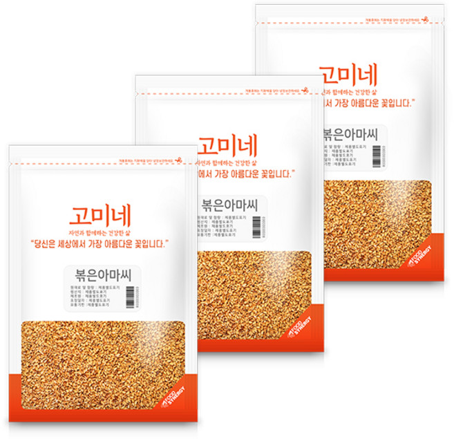 고미네 볶은아마씨, 500g, 3개