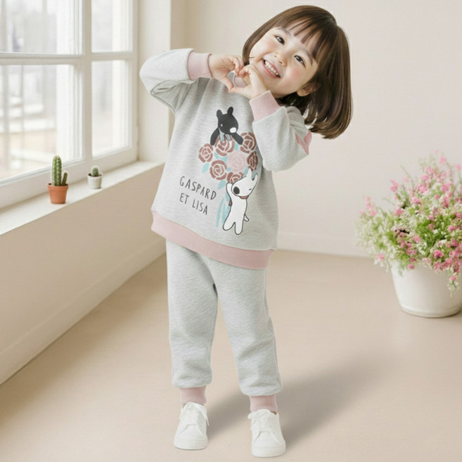 키즈꼬모 아동용 가스파드와리사 로지 세트