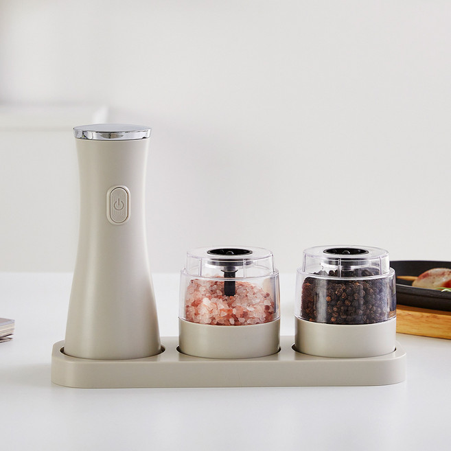 모던하우스 전동 후추 소금 그라인더 풀세트, 130ml, 1세트