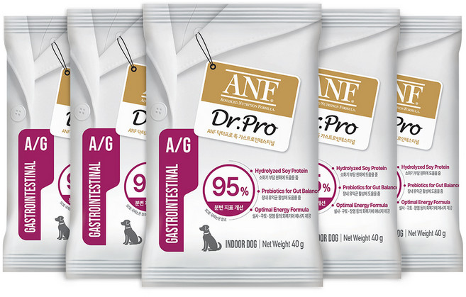 ANF 닥터프로 독 처방식 사료 샘플, 40g, 5개, 위