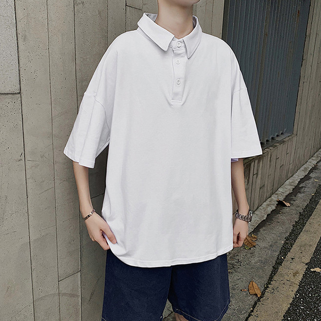 BLACK101 男士 Novotro 寬鬆版型翻領短袖T恤 A235MF01319