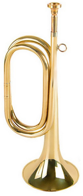 와이든 기상 신호 나팔 특수효과음 황동재질 트럼펫, 골드, 1개