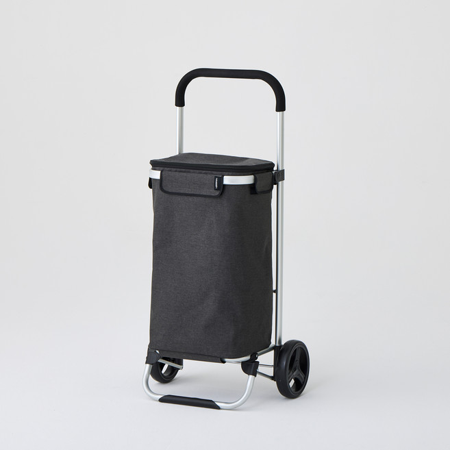 한샘 핸디 장바구니 쇼핑카트 스퀘어형, 다크그레이, 1개