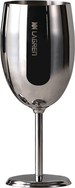 라그렌 스텐 304 와인잔, 유광실버, 1개