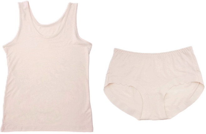 텐셀 통기성 나시 + 누디 팬티 세트