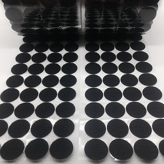 코히모 원형 찍찍이 테이프 암수 세트 10mm 5W0602, 블랙, 200세트