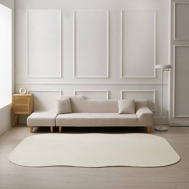 가온길카페트 워셔블 비정형 오트멜 트리니티 카페트