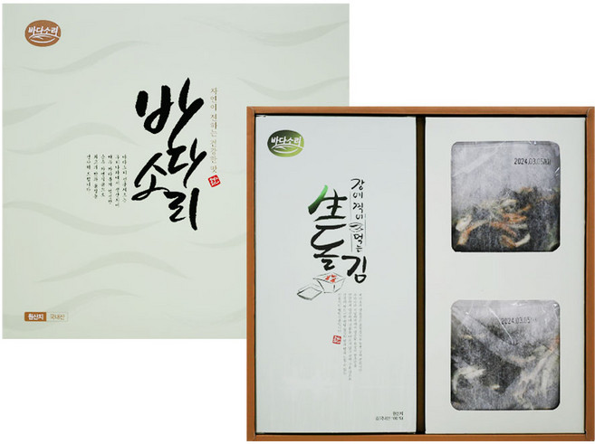 바다소리 곱창김 + 만능 육수 세트 + 쇼핑백, 1세트