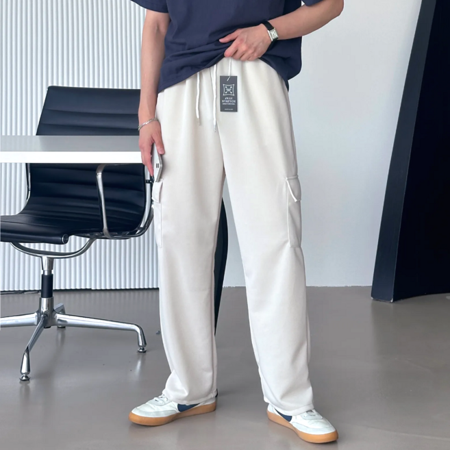 이브클로젯 이황에프엔씨 남성용 롱 와이드 카고 밴딩 팬츠 6293 1