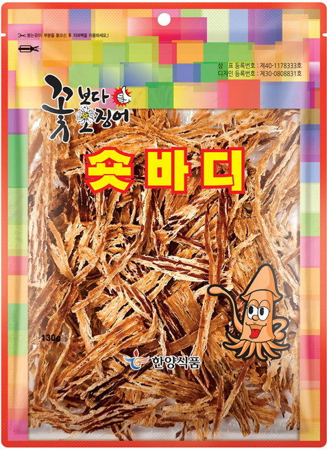 한양식품 주식회사 꽃보다오징어 숏바디, 130g, 1개