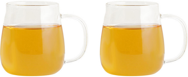 마카 항아리 머그컵 중 400ml RM-01, 투명, 2개