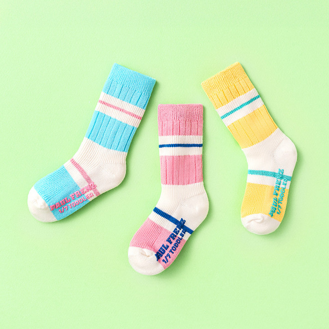 폴프랜즈 원사이즈 장목 양말 3켤레 세트