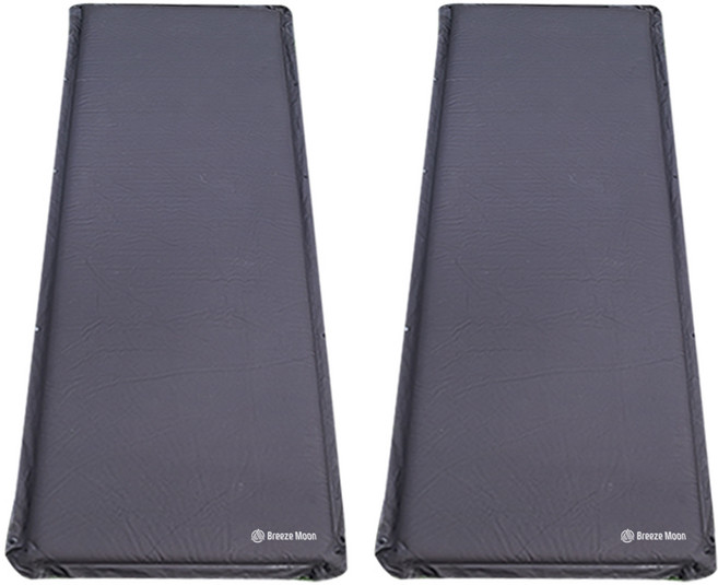 브리즈문 캠핑용 자충 에어매트, 블랙