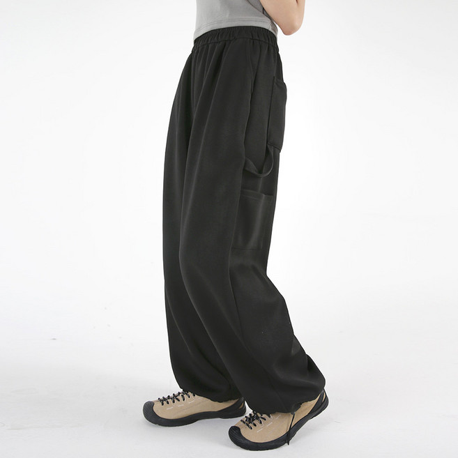 디어로라 여성용 워크웨어 카펜터 와이드 트레이닝 팬츠 JO_P028